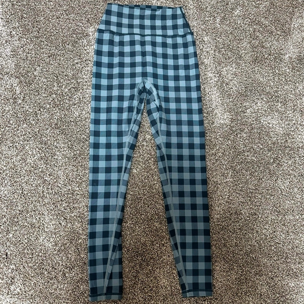 BuffBunny Blue Checkered Leggings